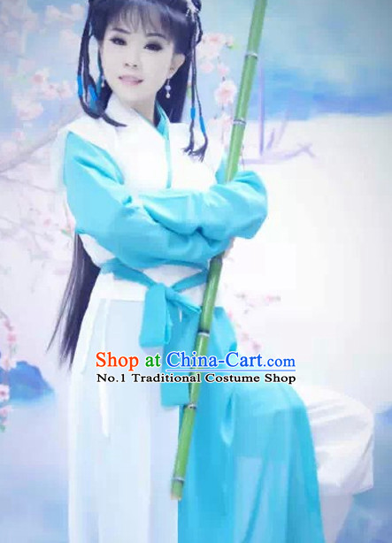 Tradiitonal Chinese Female Heroine Costumes Complete Set