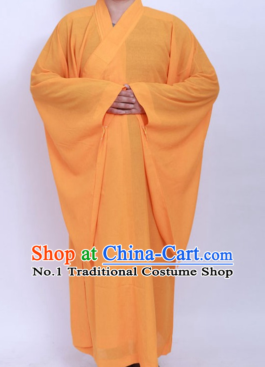 Chinese Yellow Taoist Long Robe