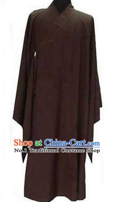 Traditional Chinese Brown Taoist Long Robe