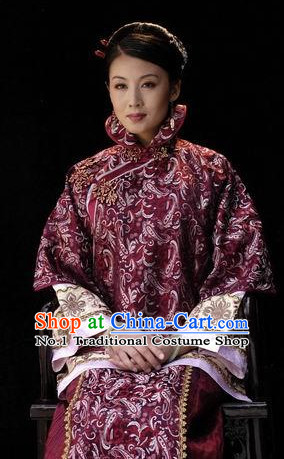 Chinese Traditional Dresses Theatrical Costumes Ancient Chinese Hanfu Noblewoman Mandarin Clothes