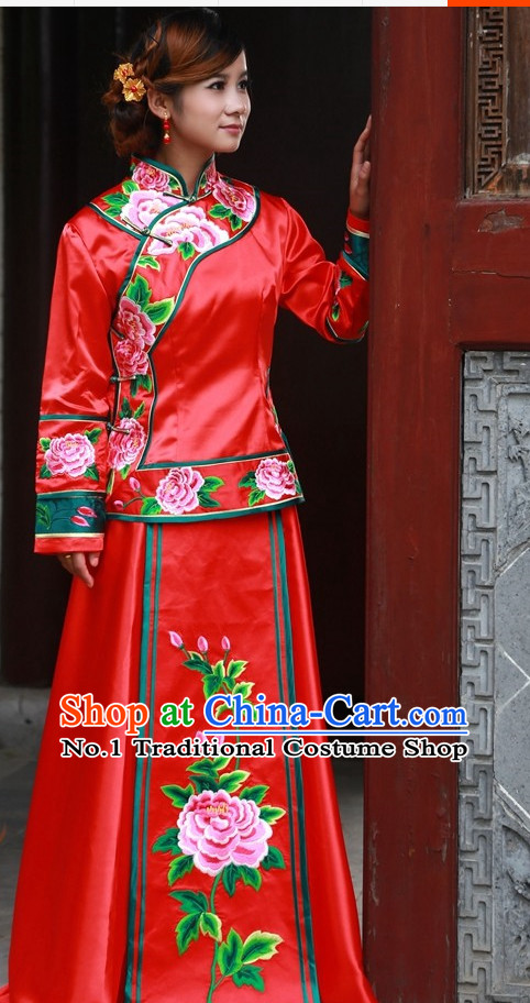 Chinese Traditional Wedding Dresses Oriental Clothing Bridal Gowns for Women