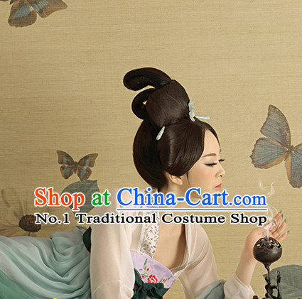 Traditional Chinese Palace Lady Black Wigs