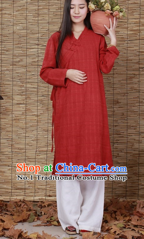 Chinese Traditional Mandarin Long Robe for Women