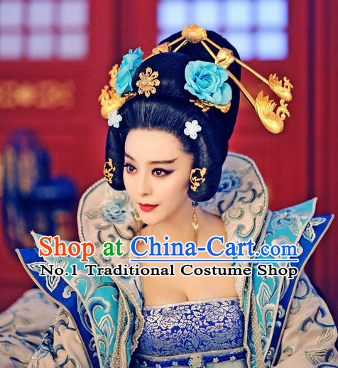 Handmade Chinese Empress Wigs and Hair Accessories