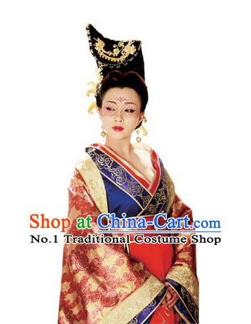 Handmade Chinese Palace Empress Wigs and Hair Accessories