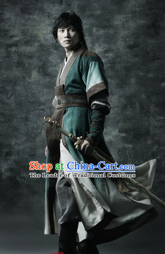 Ancient Korean General Costume and Hat Complete Set