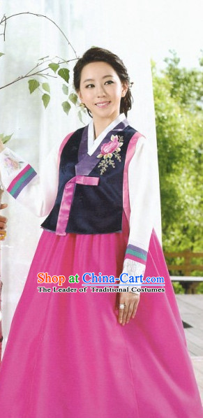 Korean Fashion Hanbok Tops and Skirt Complete Set for Women