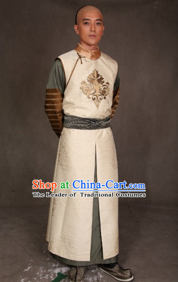 Qing Dynasty Gentleman Long Robe Clothes