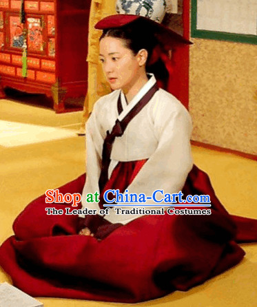 Ancient Korean Palace Service Women Hanbok