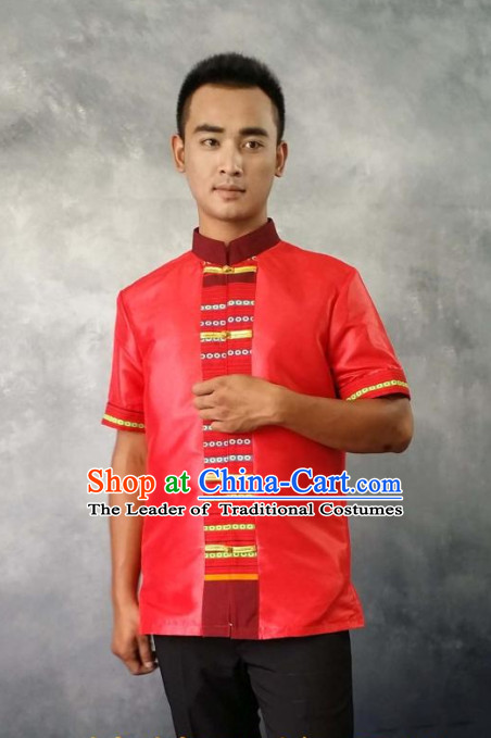 Thailand Fashion Thailand Customs Traditional Shirt for Men