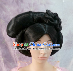 Chinese Tang Dynasty Princess Lady Hair extensions Wigs Fascinators Toupee Long Wigs Hair Pieces