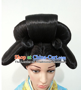 Chinese Classicial Wigs Hair Extensions Lace Front Wig Hair Pieces for Ladies