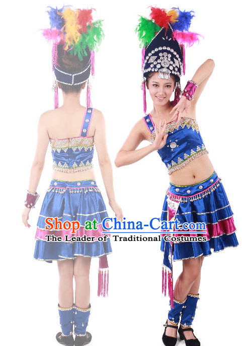 Chinese Teenagers Minority Dance Costumes for Competition