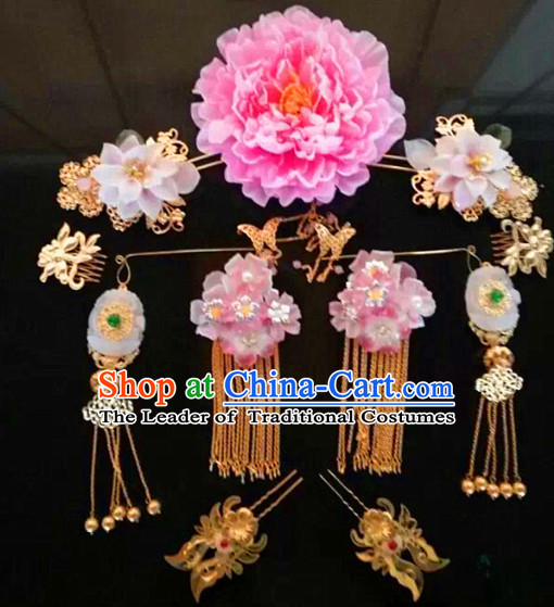 Chinese Handmade Flower Hair Accessories Headband Headbands Fascinators Wedding Hair Clips