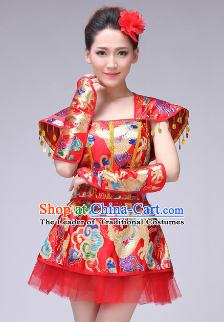 Chinese Drum Dance Costumes Dancewear Discount Dane Supply Clubwear Dance Wear China Wholesale Dance Clothes