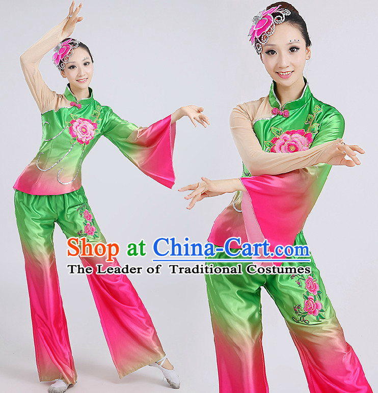 Chinese Folk Dance Costumes Costume Discount Dance Costume Gymnastic Leotard Dancewear Chinese Dress Dance Wear