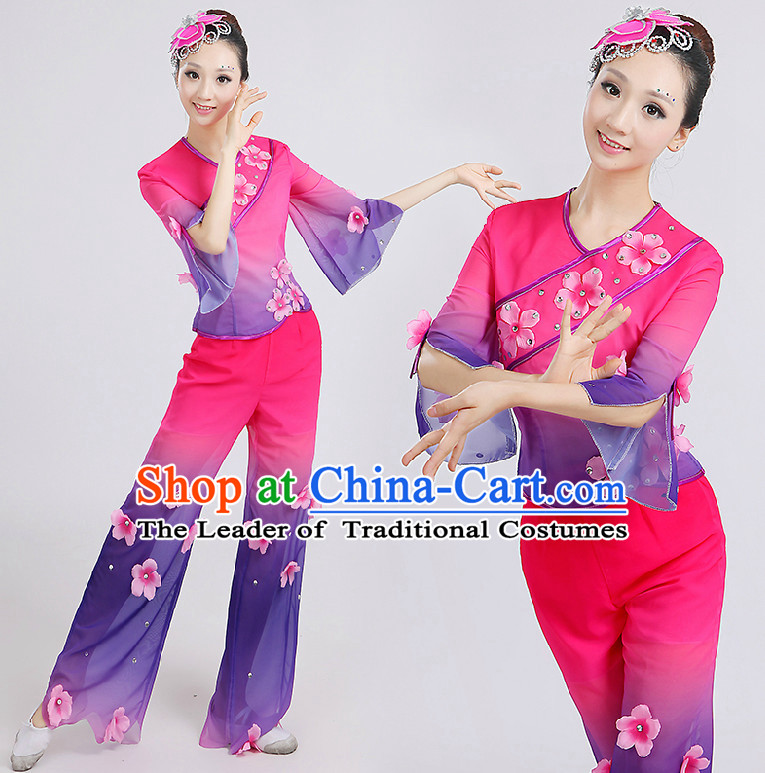 Chinese Folk Dance Costumes Dancing Costume Discount Dance Costume Gymnastic Leotard Dancewear Chinese Dress Dance Wear