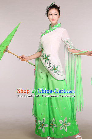 Chinese Classical Competition Fan Dance Costume Group Dancing Costumes for Women