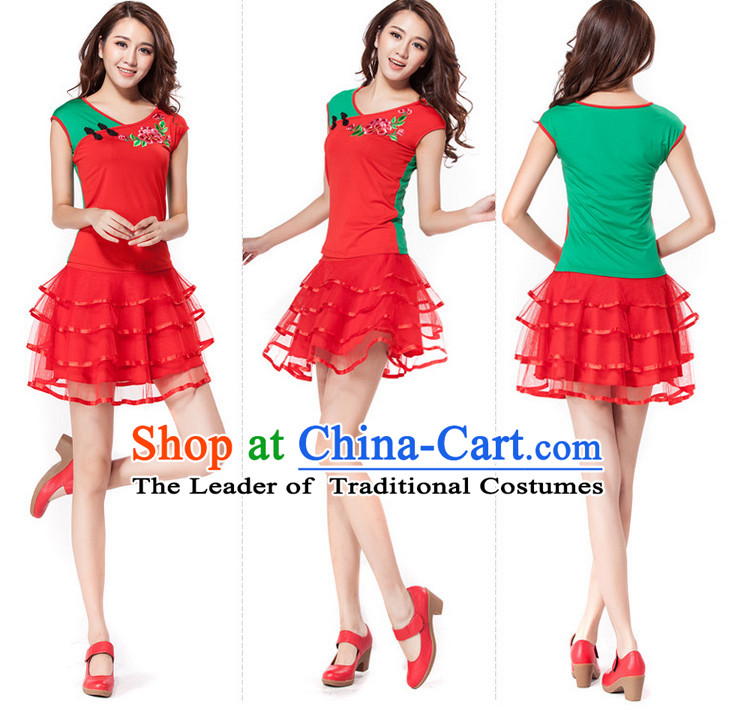 China Style Modern Dance Costume Ideas Dancewear Supply Dance Wear Dance Clothes Suit