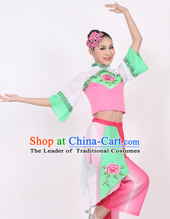 Chinese Style Handkerchief Dance Costume Ideas Dancewear Supply Dance Wear Dance Clothes Suit