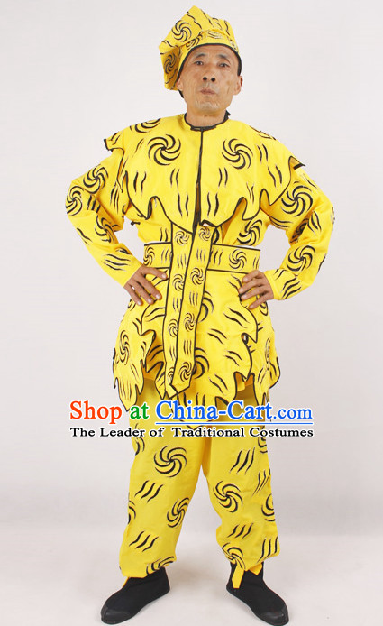 Ancient China Opera Monkey King Costume and Hat