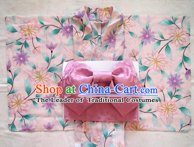 Top Authentic Traditional Japanese Kimonos Kimono Dress Yukata Clothing Robe Garment Complete Set for Women Ladies Girls