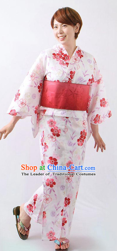 Top Authentic Traditional Japanese Kimonos Kimono Dress Yukata Clothing Garment Complete Set for Women Ladies Girls