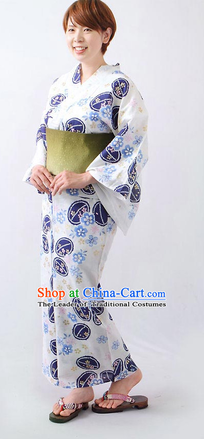 Top Authentic Traditional Japanese Kimonos Kimono Dress Yukata Clothing Garment Complete Set for Women Ladies Girls