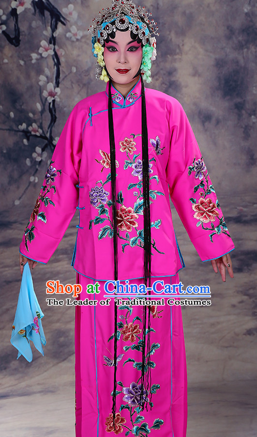 Ancient Chinese Hua Dan Opera Costume and Hair Piece Complete Set for Women