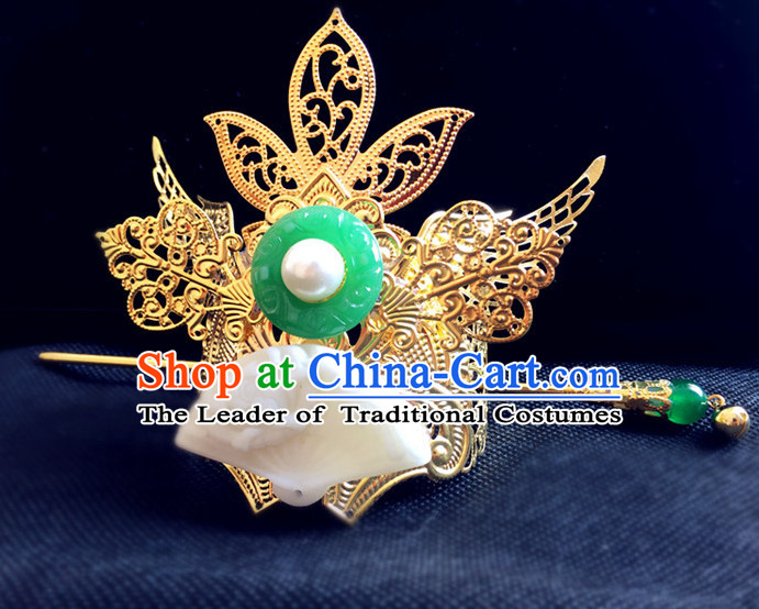 Ancient Chinese Prince Handmade Crown Headwear Head Pieces