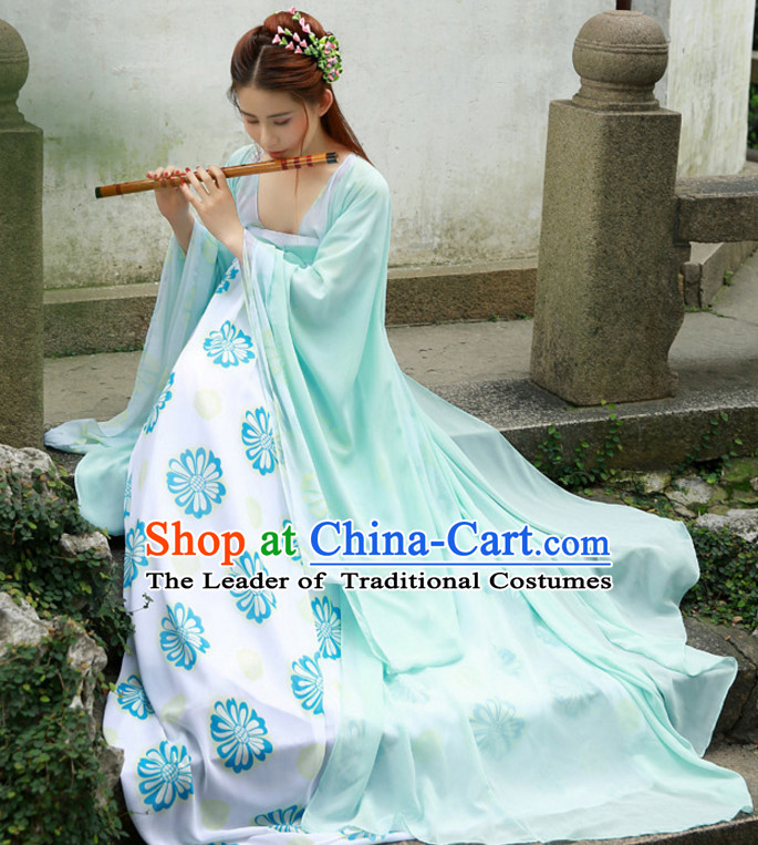 Chinese Classical Tang Dyansty Wear and Hair Jewelry for Kids