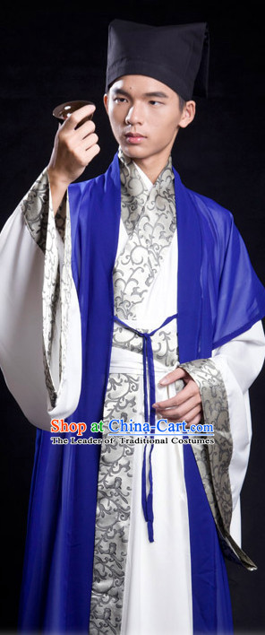 Han Chinese Costume and Hat for Men