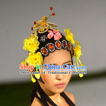 Chinese Opera Hair Accessories Headwear Headdress Hair Accessory Wig Set