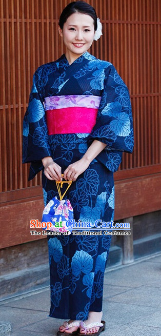 Top Authentic Traditional Japanese Kimonos Kimono Dress Yukata Clothing Robe Garment Complete Set for Women Ladies Girls