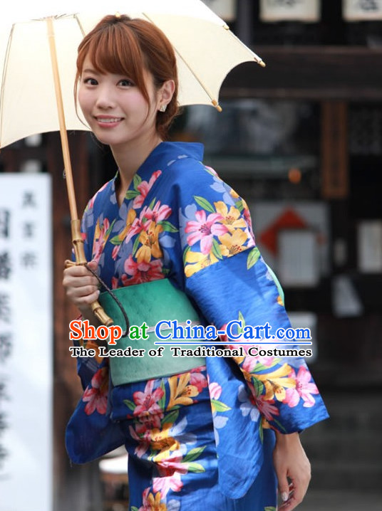 Top Authentic Traditional Japanese Kimonos Kimono Dress Yukata Clothing Robe Garment Complete Set for Women Ladies Girls