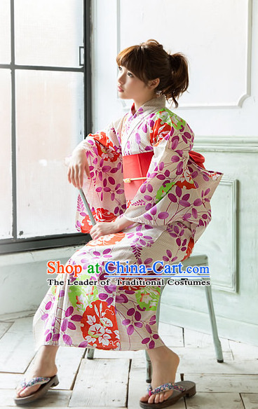 Top Authentic Traditional Japanese Kimonos Kimono Dress Yukata Clothing Robe online Complete Set for Women