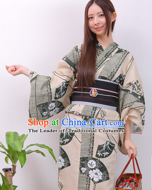 Top Authentic Traditional Japanese Kimonos Kimono Dress Yukata Clothing Robe online Complete Set for Women