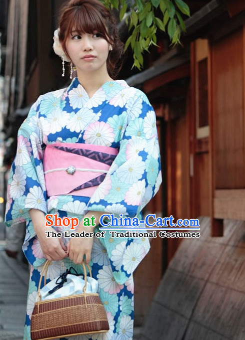 Top Authentic Traditional Japanese Kimonos Kimono Dress Yukata Clothing Robe online Complete Set for Women