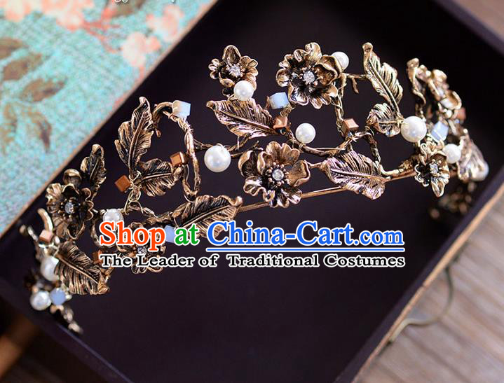 Traditional Jewelry Accessories, Princess Bride Royal Crown, Wedding Hair Accessories, Baroco Style Headwear for Women