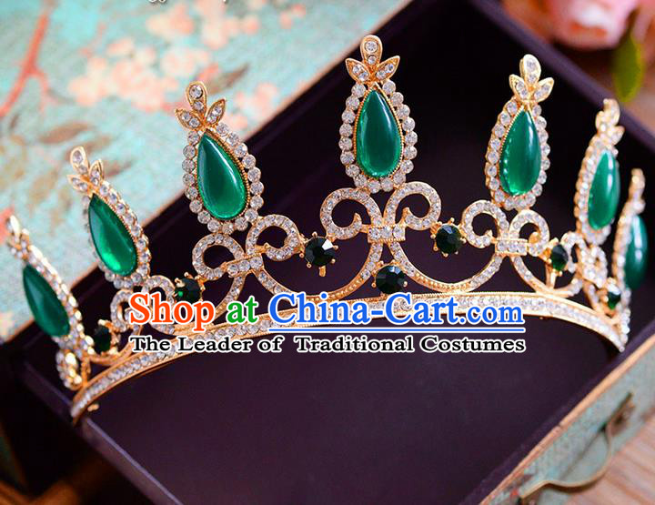 Traditional Jewelry Accessories, Princess Bride Royal Crown, Wedding Hair Accessories, Baroco Style Crystal Headwear for Women