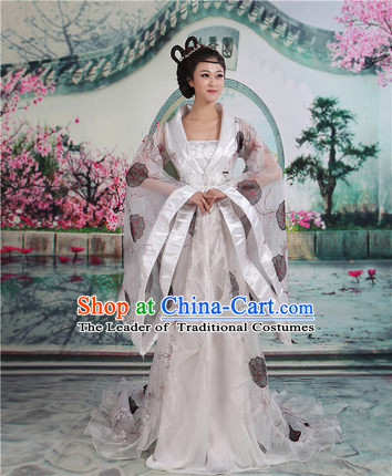 Ancient Chinese Palace Empress Costumes Complete Set, Tang Dynasty Ancient Palace Fairy Princess Dress Suits For Women