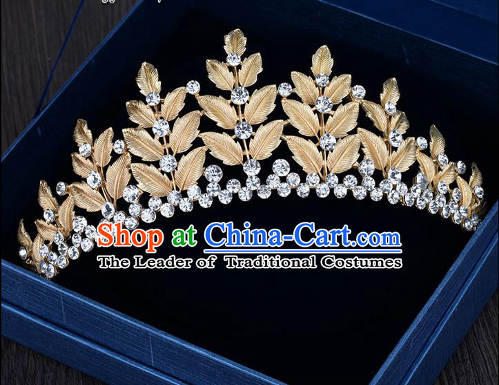 Traditional Jewelry Accessories, Princess Bride Royal Crown, Wedding Hair Accessories, Baroco Style Crystal Headwear for Women