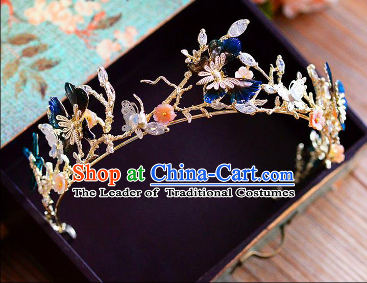 Traditional Jewelry Accessories, Palace Princess Bride Royal Crown, Wedding Hair Accessories, Baroco Style Crystal Headwear for Women