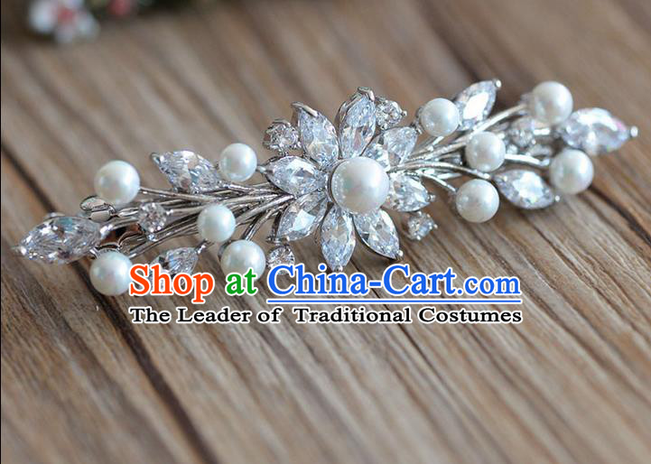 Traditional Jewelry Accessories, Princess Wedding Hair Accessories, Bride Wedding Hair Accessories, Baroco Style Crystal Pearl Headwear for Women