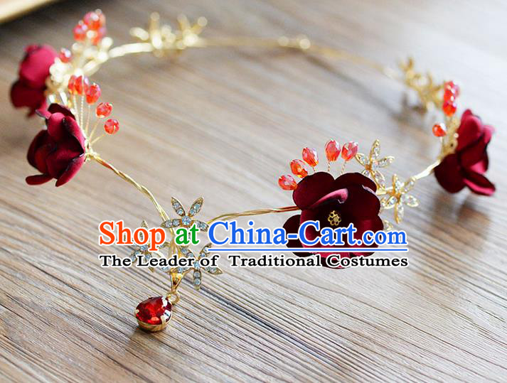 Traditional Jewelry Accessories, Princess Wedding Hair Accessories, Bride Wedding Hair Accessories, Baroco Style Flowers Headwear for Women