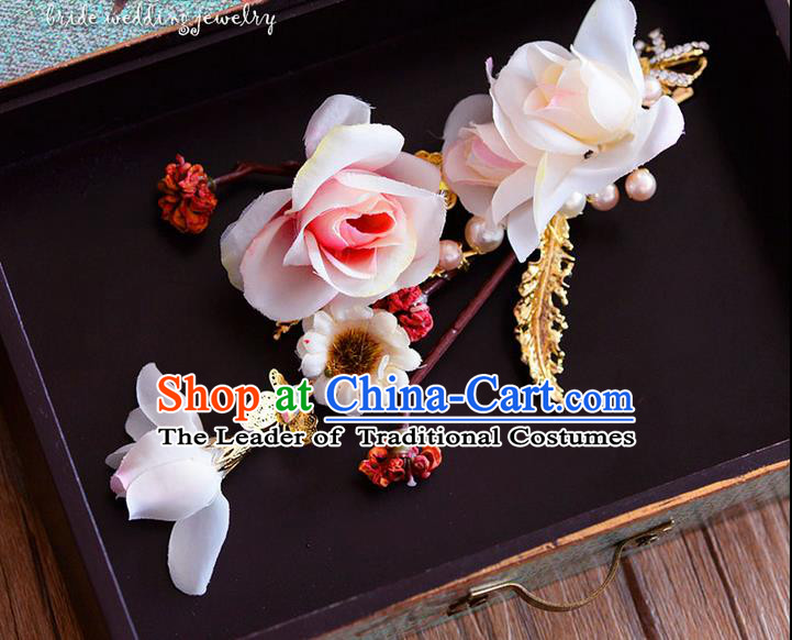 Traditional Jewelry Accessories, Princess Wedding Hair Accessories, Bride Wedding Hair Accessories, Baroco Style Flowers Headwear for Women