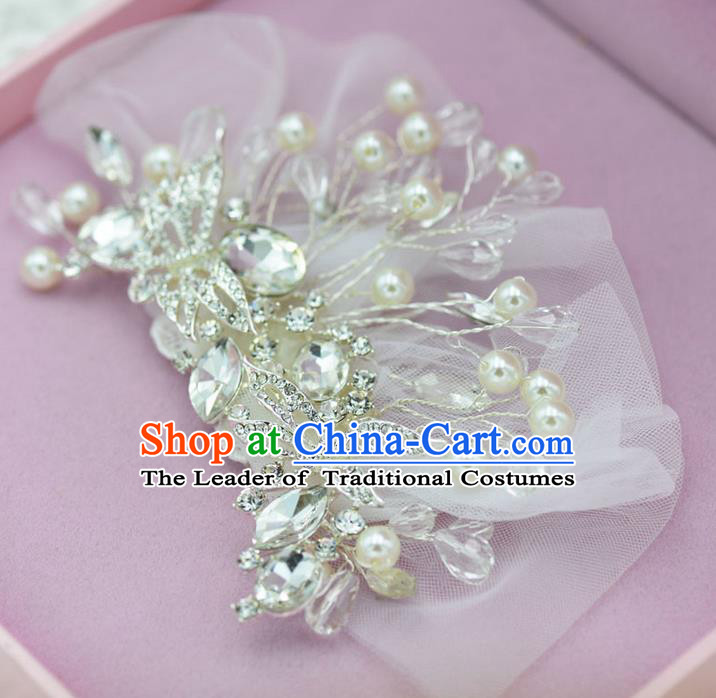 Traditional Jewelry Accessories, Princess Wedding Hair Accessories, Bride Wedding Hair Accessories, Baroco Style Pearl Headwear for Women