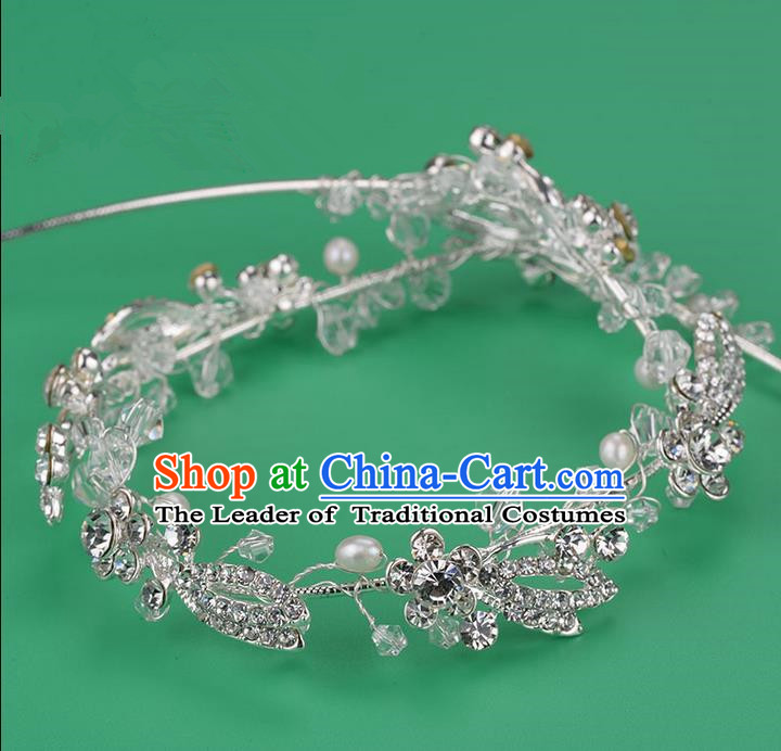 Traditional Jewelry Accessories, Princess Wedding Hair Accessories, Bride Wedding Hair Accessories, Baroco Style Crystal Headwear for Women