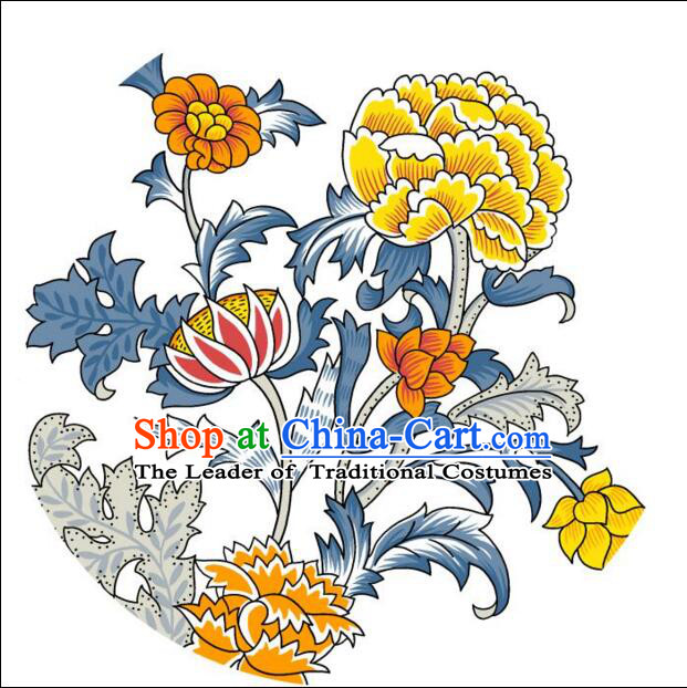 Chinese Classic Handmade Oiled Paper Umbrella  Parasol Sunshade  Chrysanthemum