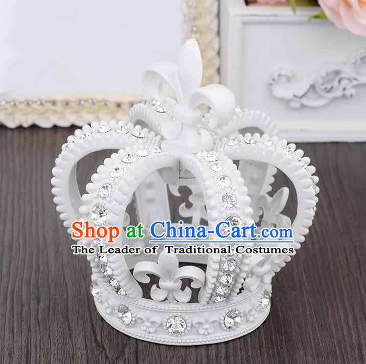 Traditional Jewelry Accessories, Palace Princess Bride Royal Crown, Imperial Retro Royal Crown, Wedding Hair Accessories, Baroco Style Headwear for Women